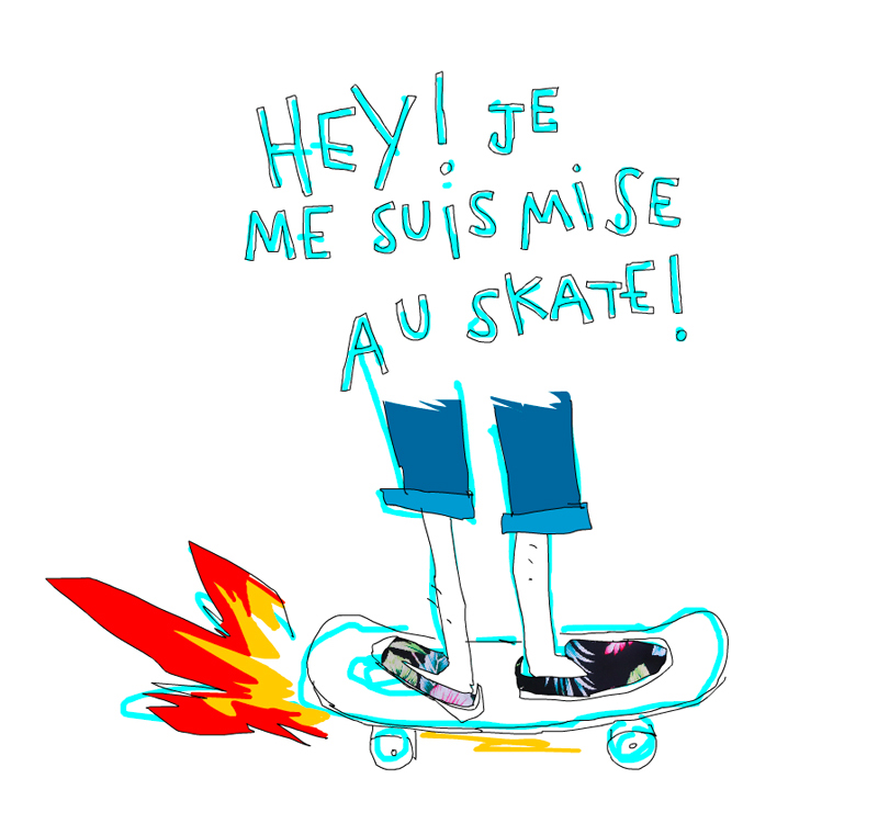 Hey ! Je me suis mise au Skate ! 